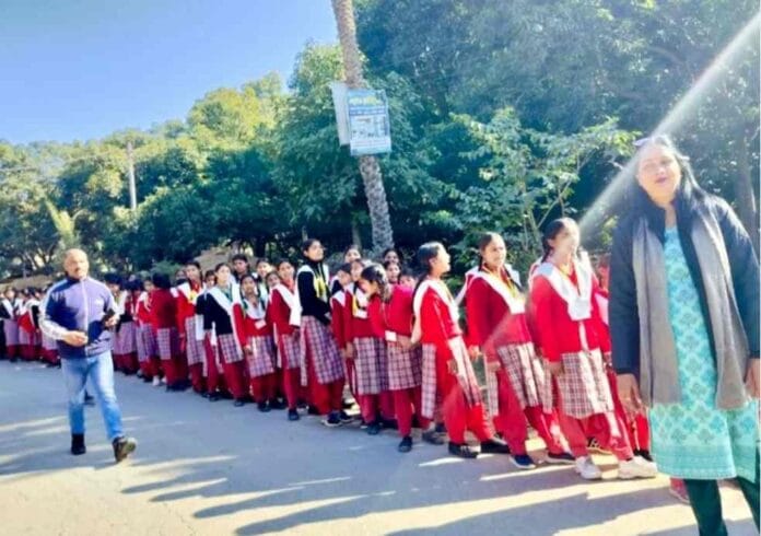 Rally held in Haripur Khol regarding road safety