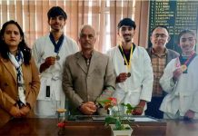 ताइक्वांडो प्रतियोगिता में राजगढ़ कॉलेज की महक ने हासिल किया स्वर्ण, इन खिलाड़ियों ने भी जीते पदक