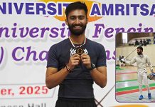अमृतसर में चमका सिरमौर का ये तलवारबाज, अब खेलो इंडिया विश्वविद्यालय की राष्ट्रीय प्रतियोगिता पर निगाहें