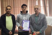 अंतरिक्ष ने डायमंड जुबली जंबूरी में हिस्सा लेकर बढ़ाया राजगढ़ कॉलेज का मान