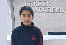 नेशनल गर्ल्स फुटबॉल चैंपियनशिप खेलेगी करिअर अकादमी स्कूल नाहन की अपूर्वा