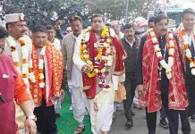 श्री चिंतपूर्णी दर्शनार्थ संकल्प पद यात्रा में शामिल हुए उप मुख्यमंत्री मुकेश अग्निहोत्री