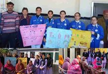 विश्व कैंसर दिवस पर माता पद्मावती कॉलेज ऑफ नर्सिंग की छात्राओं ने छेड़ी जागरूकता मुहिम, बचाव के साथ दूर की भ्रांतियां