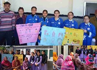 विश्व कैंसर दिवस पर माता पद्मावती कॉलेज ऑफ नर्सिंग की छात्राओं ने छेड़ी जागरूकता मुहिम, बचाव के साथ दूर की भ्रांतियां