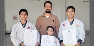 माउंटेन मार्शल आर्ट्स डोजो में बेल्ट ग्रेडिंग टेस्ट, तीन विद्यार्थियों ने हासिल की नई उपलब्धि