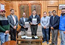 चंबा जिला प्रशासन और राष्ट्रीय जल विद्युत निगम के बीच जनहित संबंधी समझौता ज्ञापन हस्ताक्षरित