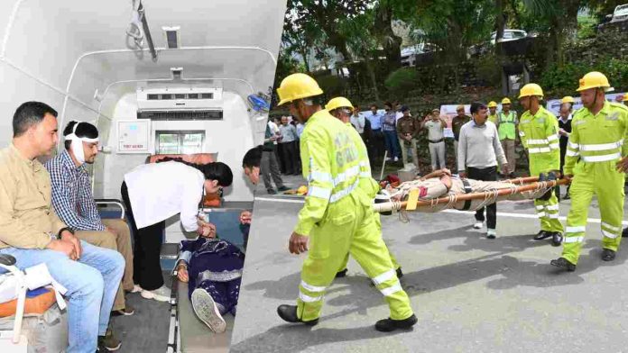 जिला मुख्यालय में 4 अप्रैल 1905 को कांगड़ा में आए विनाशकारी भूकंप की स्मृति में उपायुक्त कार्यालय परिसर में मॉक ड्रिल और जागरूकता रैली का आयोजन किया गया। कार्यक्रम की अध्यक्षता अतिरिक्त उपायुक्त ओम कांत ठाकुर ने की।