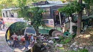 हिमाचल प्रदेश के जिला ऊना के अंब क्षेत्र में रविवार दोपहर एक बड़ा सड़क हादसा उस समय टल गया जब धर्मशाला से होशियारपुर जा रही हिमाचल पथ परिवहन निगम (HRTC) की बस के अचानक ब्रेक फेल हो गए।