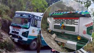 हिमाचल प्रदेश के चंबा जिले में उस वक्त बड़ा सड़क हादसा टल गया, जब जुम्महार से चंबा जा रही HRTC की सरकारी बस घूम नामक स्थान पर अचानक ब्रेक फेल होने से अनियंत्रित हो गई।