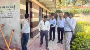 Panchayat chunav adc inspects polling station at distt bilaspur