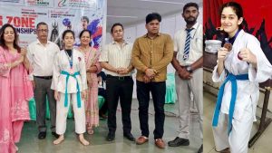 नॉर्थ इंडिया कराटे चैंपियनशिप में Career Academy नाहन की इशानी ठाकुर ने जीता कांस्य,  बढ़ाया स्कूल का मान