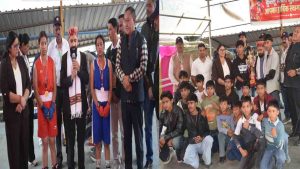kullu mukkebaji मुक्केबाजी में दम दिखाने वाले खिलाड़ियों को कुल्लू में मिला सम्मान, DC अमित कुमार शर्मा ने पहनाए मेडल