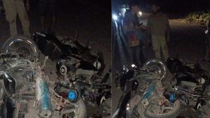 नाहन में पेट्रोल पंप के पास दो बाइकों की आपसी भिड़ंत, चार युवक घायल; मेडिकल कॉलेज में भर्ती