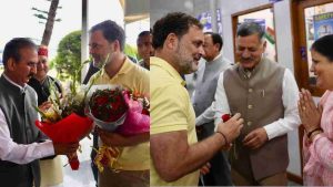 कांग्रेस के वरिष्ठ नेता और लोकसभा में नेता प्रतिपक्ष राहुल गांधी कांगड़ा के गुप्त गंगा पहुंचे हैं, जहां वह तीन राज्यों के कांग्रेस कमेटी के जिलाध्यक्षों के प्रशिक्षण शिविर में मुख्य अतिथि के रूप में शामिल हुए हैं।