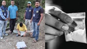 कोटला खुर्द में पकड़ा चिट्टा जिला पुलिस की SIU टीम ने नशे के खिलाफ कार्रवाई करते हुए कोटला खुर्द में एक युवक को 10 ग्राम चिट्टा (हेरोइन) के साथ गिरफ्तार किया है।