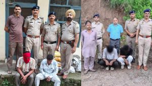 नशा तस्करी के खिलाफ कार्रवाई तेज करते हुए बद्दी पुलिस ने दो अलग-अलग मामलों में चार आरोपियों को गिरफ्तार किया है। पुलिस ने इनके कब्जे से कुल 57.47 ग्राम चिट्टा/हेरोइन बरामद की है।