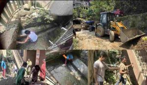 भारी वर्षा के कारण मंडी शहर में विभिन्न स्थानों पर नालियों एवं नालों के अवरुद्ध होने से उत्पन्न जलभराव और जल निकासी की समस्या को देखते हुए नगर निगम मंडी ने सभी वार्डों में विशेष सफाई एवं जल निकासी अभियान शुरू किया है।