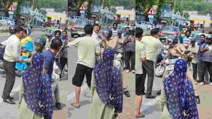 पांवटा साहिब के औद्योगिक क्षेत्र गोंदपुर में एक पुलिसकर्मी के साथ मारपीट का मामला सामने आया है। वायरल वीडियो में एक व्यक्ति पुलिसकर्मी की वर्दी पकड़कर उसके साथ हाथापाई करता और थप्पड़-मुक्के मारता दिखाई दे रहा है।