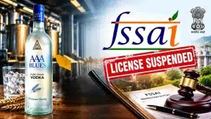 खाद्य सुरक्षा और गुणवत्ता मानकों के उल्लंघन को लेकर FSSAI की जांच टीम ने डिस्टिलरी परिसर का औचक निरीक्षण किया। इस दौरान गंभीर खामियां सामने आने के बाद कंपनी का खाद्य लाइसेंस तत्काल प्रभाव से 15 दिनों के लिए निलंबित कर दिया गया है।