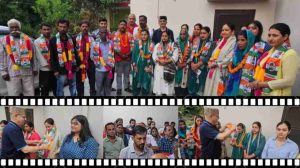 पंचायत चुनावों की सरगर्मियों के बीच जिला सिरमौर की बनकला पंचायत में शनिवार को सियासी समीकरणों को प्रभावित करने वाला घटनाक्रम सामने आया है। बनकला, शंभुवाला और आसपास के क्षेत्रों के 23 परिवारों ने भाजपा का साथ छोड़ कांग्रेस का दामन थाम लिया।