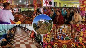 भूर्शिंग महादेव मंदिर परिसर में आयोजित श्रीमद्भागवत महापुराण ज्ञानयज्ञ के सातवें दिन शनिवार को सैकड़ों श्रद्धालुओं ने कथा श्रवण कर धर्मलाभ प्राप्त किया। कथा वाचक आचार्य चंद्रशेखर चंडी वाले ने भगवान श्रीकृष्ण की विभिन्न लीलाओं का विस्तार से वर्णन करते हुए भक्तों को कथा रसपान करवाया।