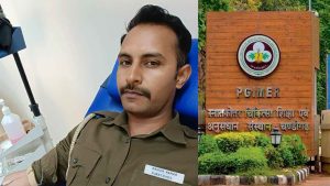 PGI में सिरमौर के मरीज के लिए देवदूत बना चंडीगढ़ पुलिस का ये जवान, रक्तदान कर बचाई जान, नाहन के हैं रहने वाले