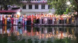 श्रावण संक्रांति (हरियाली संक्रांति) के पावन अवसर पर श्री रेणुकाजी विकास बोर्ड की ओर से पवित्र श्री रेणुकाजी झील पर भव्य महाआरती का आयोजन किया गया।