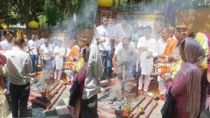 श्री रेणुकाजी हवन यज्ञ जिला सिरमौर के श्री रेणुका जी तीर्थ में जयेष्ठ संक्रांति के पावन अवसर पर शुक्रवार को धार्मिक आस्था और श्रद्धा का विशेष माहौल दिखा।