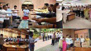 आतंकवाद विरोधी दिवस के अवसर पर हिमाचल प्रदेश के सभी जिलों में शपथ ग्रहण कार्यक्रम आयोजित किए गए, जहां अधिकारियों और कर्मचारियों ने आतंकवाद एवं हिंसा के खिलाफ डटकर मुकाबला करने और समाज में शांति, सद्भाव एवं मानव मूल्यों की रक्षा का संकल्प लिया।