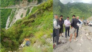 जिला सिरमौर की कमरऊ तहसील के हेवना में रविवार रात सेब से लदी एक पिकअप अनियंत्रित होकर सड़क से करीब 30 मीटर नीचे जा गिरी।